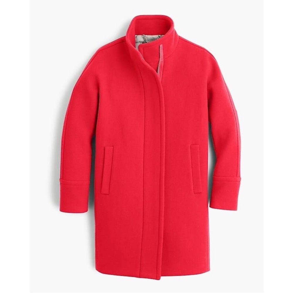J. Crew Stadium-cloth cocoon coat by Nello Gori wool Sz. 00